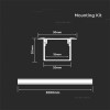 PROFIL ALUMINIU PENTRU BANDA LED 2M 30MM X 20MM ALB PROFIL ALUMINIU PENTRU BANDA LED 2M 30MM X 20MM ALB