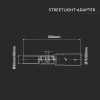 SUPORT PRINDERE LAMPA STRADALA 65MM SUPORT PRINDERE LAMPA STRADALA 65MM