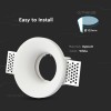 CORP SPOT GU10 DIN GIPS - ALB CORP SPOT GU10 DIN GIPS - ALB