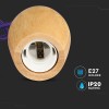PENDUL TAVAN SOCLU E27 LEMN - VIOLET