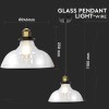 PENDUL TAVAN SOCLU E27 24.5X23X110CM STICLA