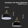 CORP SUSPENDAT PENTRU ILUMINAT MAX 60W IP20 -NEGRU