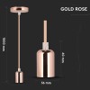 PENDUL TAVAN SOCLU E27 METAL GOLD ROSE PENDUL TAVAN SOCLU E27 METAL GOLD ROSE