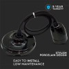 PENDUL TAVAN SOCLU E27 PORTELAN - NEGRU