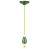 PENDUL TAVAN PORTELAN SOCLU E27 - VERDE PENDUL TAVAN PORTELAN SOCLU E27 - VERDE