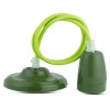 PENDUL TAVAN PORTELAN SOCLU E27 - VERDE PENDUL TAVAN PORTELAN SOCLU E27 - VERDE