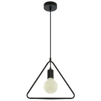 PENDUL TAVAN MAX E27 60W IP20 MODEL GEOMETRIC - NEGRU MAT