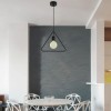 PENDUL TAVAN MAX E27 60W IP20 MODEL GEOMETRIC - NEGRU MAT