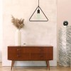 PENDUL TAVAN MAX E27 60W IP20 MODEL GEOMETRIC - NEGRU MAT
