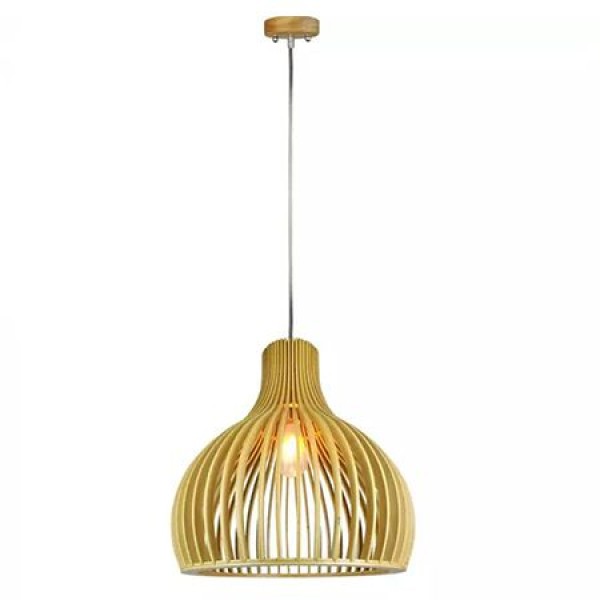 PENDUL TAVAN DIN LEMN E27 MAX 60W D35 X 45CM PENDUL TAVAN DIN LEMN E27 MAX 60W D35 X 45CM