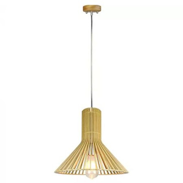 PENDUL TAVAN DIN LEMN E27 MAX 60W D35 X 35CM PENDUL TAVAN DIN LEMN E27 MAX 60W D35 X 35CM