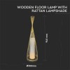 LAMPA PODEA DIN RATTAN SOCLU E27 100CM