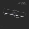 CORP ILUMINAT LED MONTAJ DEASUPRA OGLINZII 10W 3000K - NEGRU