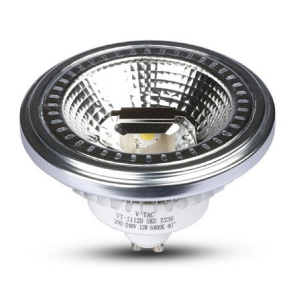 SPOT LED  GU10 12W AR111 3000K ALB CALD