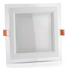PANOU LED PATRAT INCORPORABIL 18W 6400K ALB RECE, STICLA PANOU LED PATRAT INCORPORABIL 18W 6400K ALB RECE, STICLA