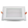 PANOU LED PATRAT INCORPORABIL 18W 6400K ALB RECE, STICLA PANOU LED PATRAT INCORPORABIL 18W 6400K ALB RECE, STICLA