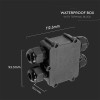 CONECTOR TERMINAL 4PINI 8-12MM IP68 - NEGRU CONECTOR TERMINAL 4PINI 8-12MM IP68 - NEGRU