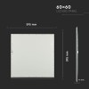 PANOU LED 45W UGR19 60CM X 60CM 6000K ALB RECE