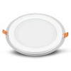 PANOU LED ROTUND INCORPORABIL 18W 4000K ALB NEUTRU, STICLA PANOU LED ROTUND INCORPORABIL 18W 4000K ALB NEUTRU, STICLA