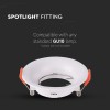 CORP SPOT GU10 ROTUND 88X40MM - ALB