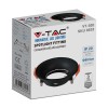 CORP SPOT GU10 ROTUND 88X40MM - NEGRU