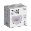 CORP SPOT GU10 PATRAT 93X93X55MM - ALB