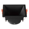 CORP SPOT GU10 PATRAT 93X93X55MM - NEGRU