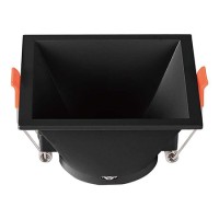CORP SPOT GU10 PATRAT 93X93X55MM - NEGRU