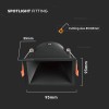 CORP SPOT GU10 PATRAT 93X93X55MM - NEGRU