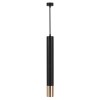 PENDUL CU SOCLU GU10 60X500MM - NEGRU/AURIU