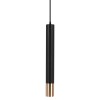 PENDUL CU SOCLU GU10 60X500MM - NEGRU/AURIU