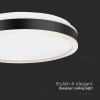PLAFONIERA LED 24W - NEGRU PLAFONIERA LED 24W - NEGRU