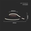 PLAFONIERA LED 24W 3IN1 - NEGRU