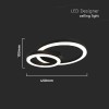 CANDELABRU LED 20W 3000K 45X10.5CM - NEGRU