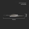 CANDELABRU LED 12W 3000K 94.5X6CM - NEGRU