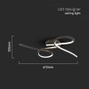 CANDELABRU LED 24W 3000K 61X12CM - NEGRU