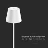 LAMPADAR 4W CU ACUMULATOR IP54 3000K ALB CALD - ALB
