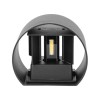 CORP ILUMINAT LED ROTUND 6W IP65 3000K ALB CALD