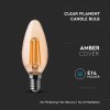BEC LED E14 4W CU FILAMENT 2200K ALB CALD BEC LED E14 4W CU FILAMENT 2200K ALB CALD