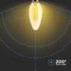 BEC LED E14 4W CU FILAMENT 2200K ALB CALD BEC LED E14 4W CU FILAMENT 2200K ALB CALD