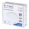 PANOU LED ROTUND AJUSTABIL 24W 6400K ALB RECE