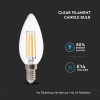 BEC LED E14 6W CU FILAMENT 3000K ALB CALD