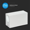CORP ILUMINAT SOCLU GU10 X2 IP44 - ALB