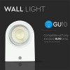 CORP ILUMINAT SOCLU GU10 X2 IP44 - ALB