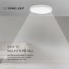 PLAFONIERA 18W IP44 4000K ALB NEUTRU - ALB