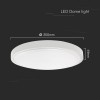 PLAFONIERA LED 36W IP44 6500K ALB RECE - ALB