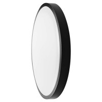PLAFONIERA LED 24W IP44 6500K ALB RECE - NEGRU