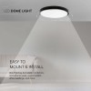 PLAFONIERA LED 36W IP44 6500K ALB RECE - NEGRU PLAFONIERA LED 36W IP44 6500K ALB RECE - NEGRU