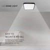 PLAFONIERA LED 18W IP44 6500K ALB RECE - NEGRU PLAFONIERA LED 18W IP44 6500K ALB RECE - NEGRU