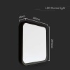 PLAFONIERA LED 24W 6500K IP44 - NEGRU